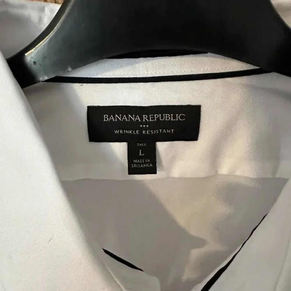 Banana Republic Factory Dress Shirt Large Tall NWOT - Picture 3 of 3